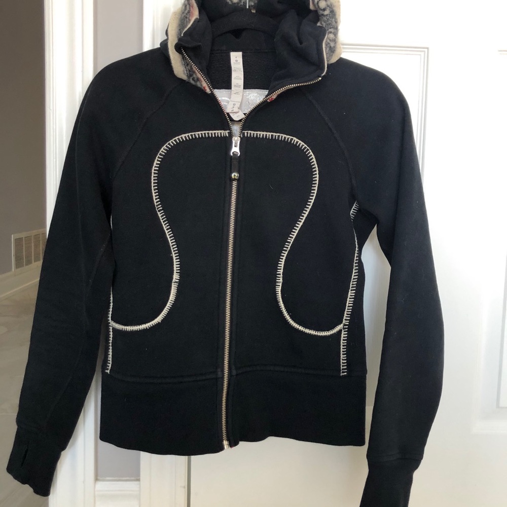 Lululemon Limited Edition Black Scuba Sweater